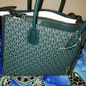 Michael Kors mercer dk atlantic lg acrdion tote